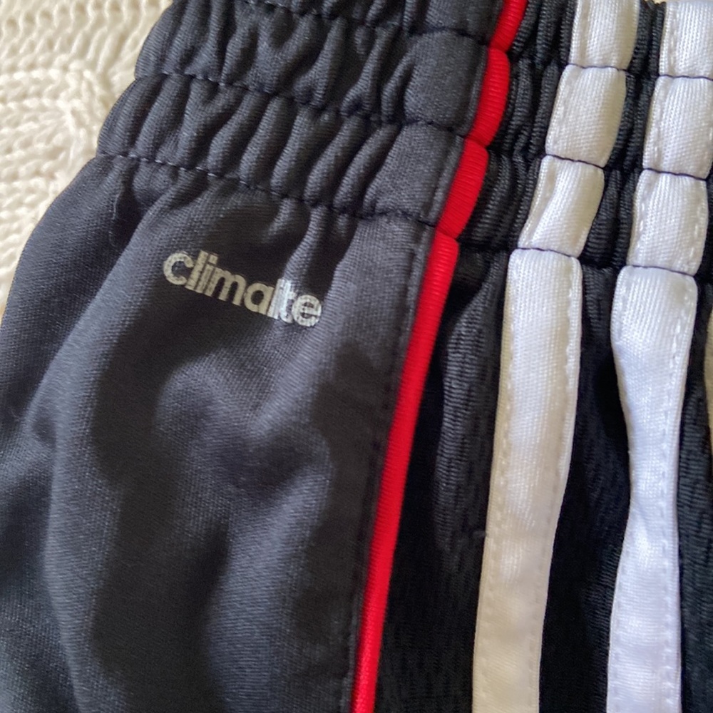 Adidas Black & Red Pull on Elastic waistband Athletic shorts size M (10/12) - Picture 8 of 10